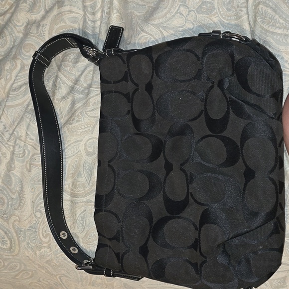 Coach Handbags - Black Canvas Coach bag